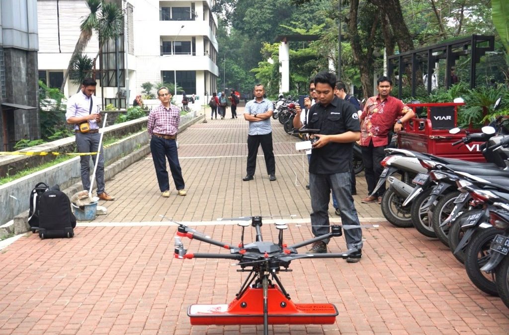 Terra Drone Indonesia Detects Underground Utilities at Bandung Institute of Technology in GPR Drone Debut